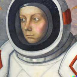 an astronaut, painting from the 16th century generated by DALL·E 2
